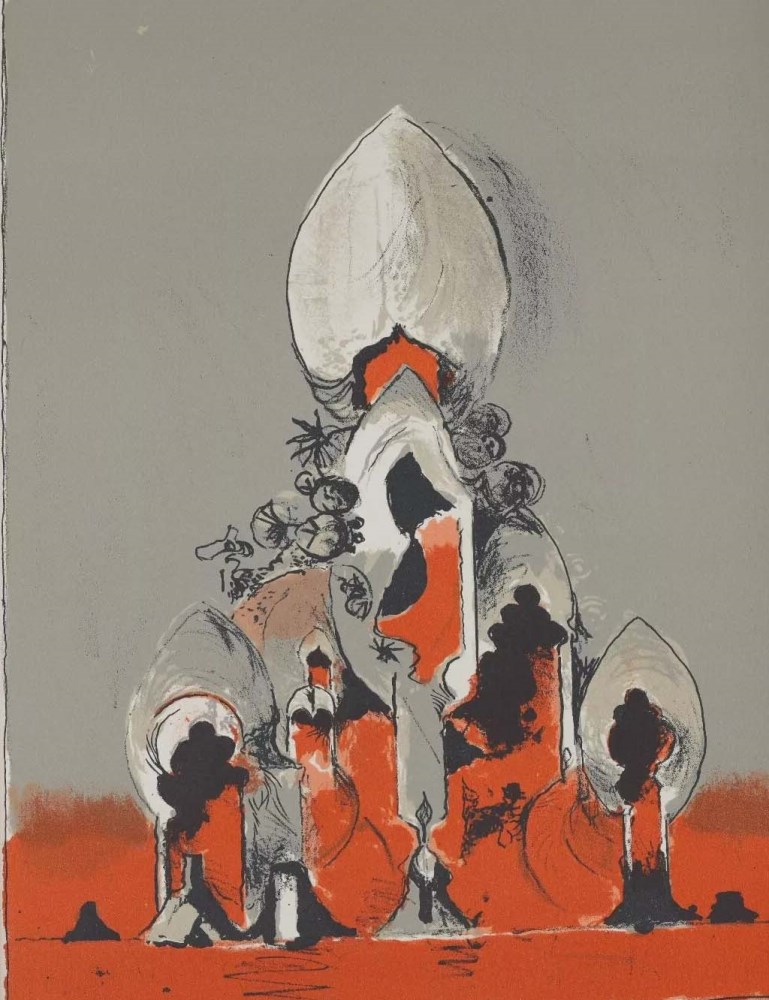 Lot #1610: VARIOUS ARTISTS - San Lazzaro et ses amis - Original color lithographs