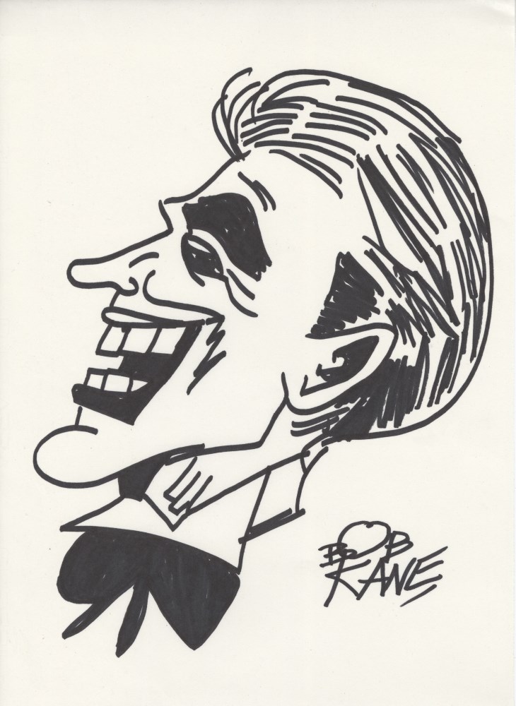 Lot #1401: ROBERT "BOB" KANE - The Joker - Black marker drawing on paper
