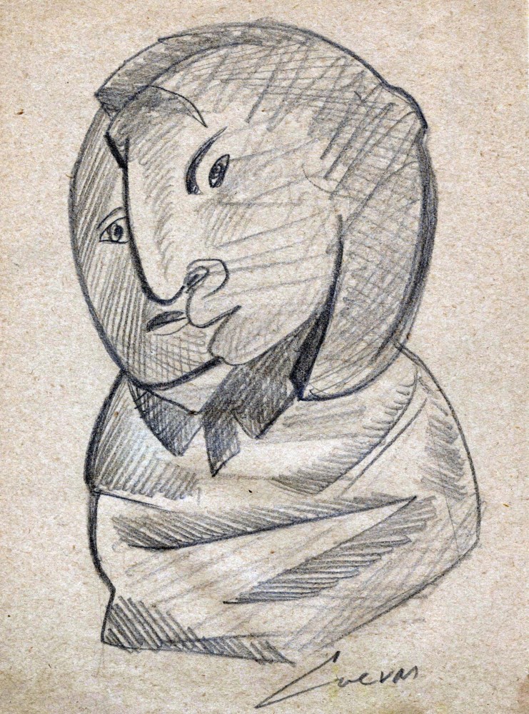 Lot #63: JOS LUIS CUEVAS - Boceto #05 - Pencil drawing on paper
