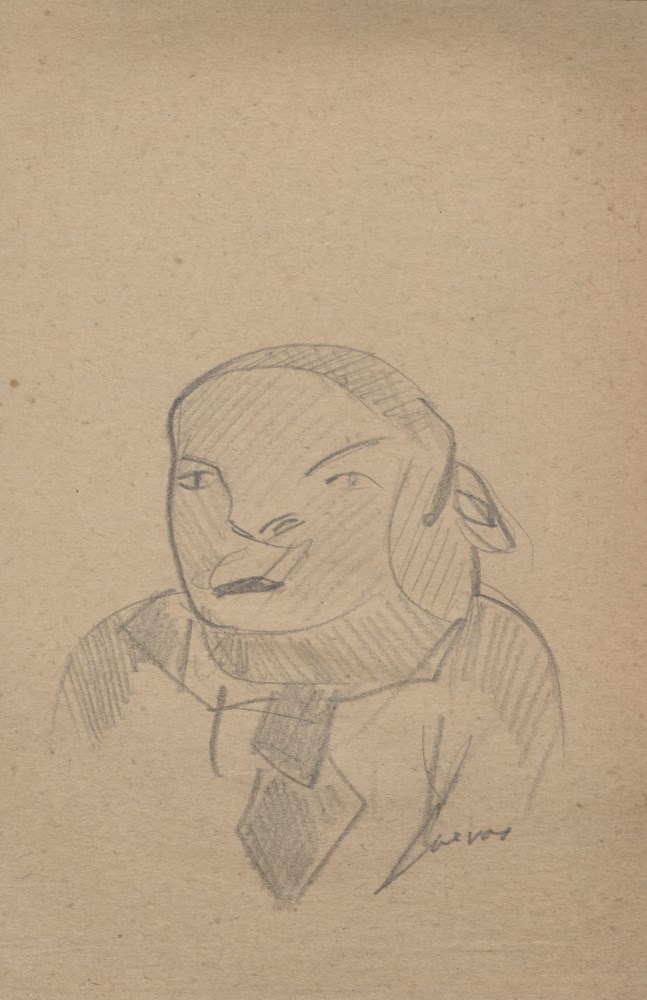 Lot #67: JOS LUIS CUEVAS - Boceto #11 - Pencil drawing on paper