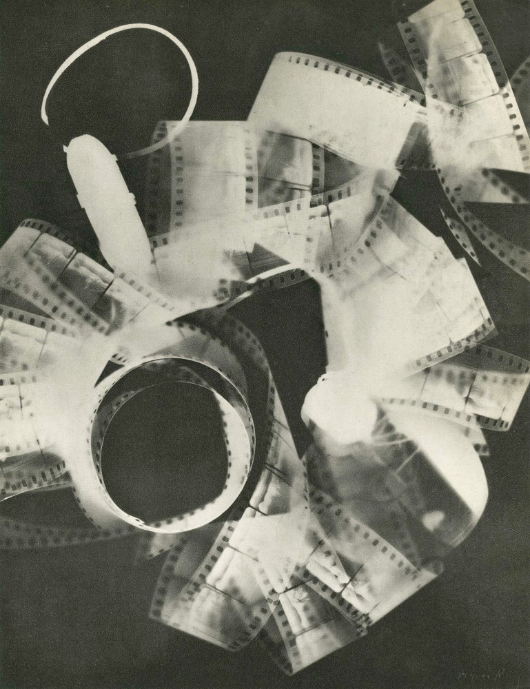 Lot #507: MAN RAY - Rayograph - Film Strip Roll Up - Original vintage photogravure