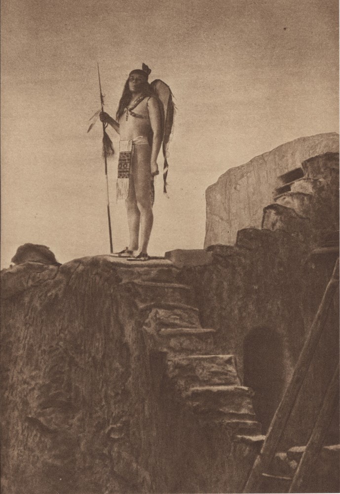 Lot #2776: EDWARD S. CURTIS - Pueblo Staircase - Original vintage sepia toned photogravure