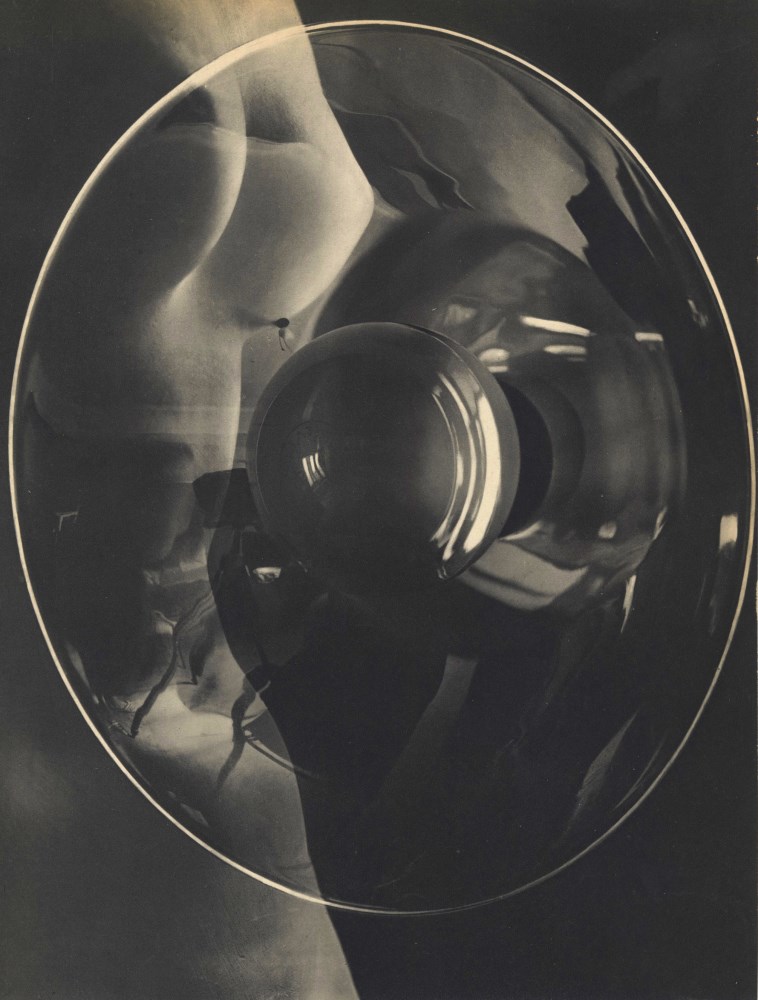 Lot #2710: MAN RAY - Photomontage with Nude and Studio Light - Original vintage photogravure
