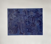 Lot #174: KARIMA MUYAES - Encanto Nocturno - White line color etching with aquatint