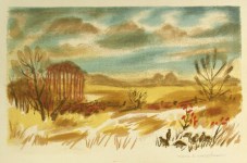 Lot #2779: MARIE R. MACPHERSON - Quail in the Snow - Color silkscreen