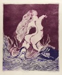 Lot #1194: KARIMA MUYAES - Naufragio - Color etching with drypoint and aquatint a la poupee