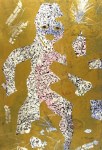 Lot #843: KARIMA MUYAES - Boy in the Forest - Color stencil monoprint