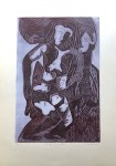 Lot #374: KARIMA MUYAES - Mujer de Corteza - Color linocut