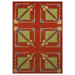 Lot #1473: FRANK LLOYD WRIGHT/TALIESIN ARCHITECTS - Vintage Frank Lloyd Wright/Taliesin Architects Designed Rug/Carpet from the Arizona Biltmore Hotel #02 - Original vintage textile