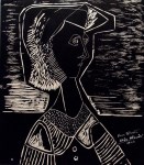 Lot #2762: FELIPE ORLANDO - Portrait - Original lithograph