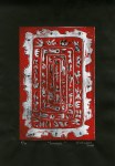 Lot #1195: KARIMA MUYAES - Navajo - Color linocut