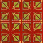Lot #1645: FRANK LLOYD WRIGHT/TALIESIN ARCHITECTS - Vintage Frank Lloyd Wright/Taliesin Architects Designed Rug/Carpet from the Arizona Biltmore Hotel #05 - Original vintage textile