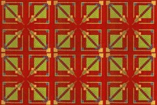 Lot #1476: FRANK LLOYD WRIGHT/TALIESIN ARCHITECTS - Vintage Frank Lloyd Wright/Taliesin Architects Designed Rug/Carpet from the Arizona Biltmore Hotel #07 - Original vintage textile