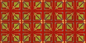 Lot #717: FRANK LLOYD WRIGHT/TALIESIN ARCHITECTS - Vintage Frank Lloyd Wright/Taliesin Architects Designed Rug/Carpet from the Arizona Biltmore Hotel #08 - Original vintage textile