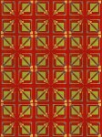 Lot #1478: FRANK LLOYD WRIGHT/TALIESIN ARCHITECTS - Vintage Frank Lloyd Wright/Taliesin Architects Designed Rug/Carpet from the Arizona Biltmore Hotel #10 - Original vintage textile