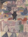 Lot #694: PAUL KLEE - Under the Black Star ["Sous une etoile noire"] - Original color collotype