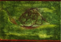 Lot #2503: PAUL KLEE - The Snail ["Schnecke"] - Original color collotype