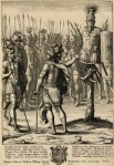 Lot #2255: WENCESLAUS HOLLAR - Aeneas Erects a Trophy of the Weapons of Mezentius - Etching with drypoint