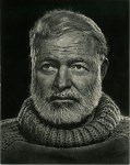 Lot #1685: YOUSUF KARSH - Ernest Hemingway - Original vintage photogravure