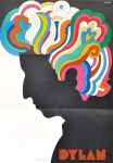 Lot #830: MILTON GLASER - Bob Dylan - Original color offset lithograph