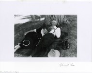 Lot #1853: RUSSELL LEE - Catnap after Fourth of July Parade - Gelatin silver print