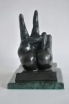 Lot #1816: FERNANDO BOTERO [imput&#233;e] - La Mano II - Bronze sculpture with dark brown patina