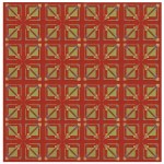 Lot #1479: FRANK LLOYD WRIGHT/TALIESIN ARCHITECTS - Vintage Frank Lloyd Wright/Taliesin Architects Designed Rug/Carpet from the Arizona Biltmore Hotel #12 - Original vintage textile