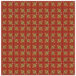 Lot #1482: FRANK LLOYD WRIGHT/TALIESIN ARCHITECTS - Vintage Frank Lloyd Wright/Taliesin Architects Designed Rug/Carpet from the Arizona Biltmore Hotel #17 - Original vintage textile