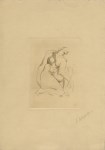 Lot #311: ALEXANDER ARCHIPENKO - Kneeling - Original drypoint