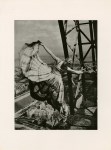 Lot #412: ERWIN BLUMENFELD - Lisa Fonssagrives on the Eiffel Tower - Original photogravure