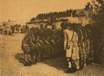 Lot #784: EDWARD S. CURTIS - Antelopes and Snakes at Oraibi - Original sepia-toned photogravure