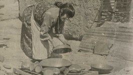 Lot #2501: LAURA GILPIN - Maria Martinez and Her Pots - Vintage silver gelatin print