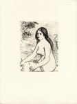 Lot #189: PIERRE-AUGUSTE RENOIR - Femme nue assise - Etching & softground