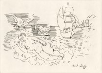 Lot #461: RAOUL DUFY - Nu se reposant sur la plage - Etching