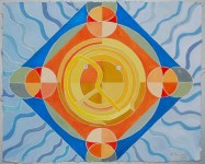 Lot #175: KARIMA MUYAES - Energy Mandala - Gouache on paper