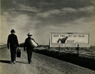 Lot #442: DOROTHEA LANGE - Next Time Try the Train - Original vintage photogravure