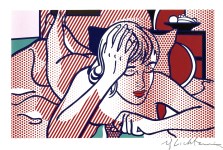 Lot #826: ROY LICHTENSTEIN - Thinking Nude, State I - Color relief print