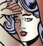 Lot #1210: ROY LICHTENSTEIN - Nude with Blue Hair [detail] - Color half-tone silkscreen