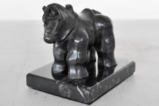 Lot #1590: FERNANDO BOTERO [imput&#233;e] - Caballo Peque&#241;o con Silla de Montar - Bronze sculpture with dark brown patina
