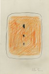 Lot #126: LUCIO FONTANA - Concetto Spaziale I - Original crayon and pencil drawing