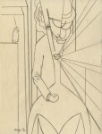 Lot #892: ALBERTO MAGNELLI - Composizione I - Original pencil drawing