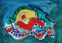 Lot #2084: KAREL APPEL [d'apr&#232;s] - Sin titulo - Oil on paper