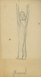 Lot #2998: ALFONSO IANELLI - Study for Sculpture #10 - Original pencil drawing