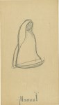 Lot #2999: ALFONSO IANELLI - Study for Sculpture #11 - Original pencil drawing