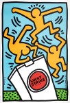 Lot #360: KEITH HARING - Lucky Strike: Blue - Original color lithograph