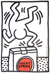 Lot #1842: KEITH HARING - Lucky Strike: White - Original color silkscreen