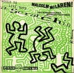 Lot #2476: KEITH HARING - Malcolm McLaren: Would Ya Like More Scratchin' - Original color offset lithograph