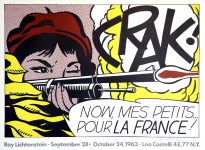 Lot #133: ROY LICHTENSTEIN - Crak! - Original color offset lithograph poster