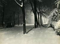 Lot #2601: OLE M. HOVGAARD - Night Snow - Original vintage photogravure