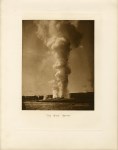 Lot #3080: FRANK JAY HAYNES - The Giant Geyser - Original sepia-toned vintage photogravure